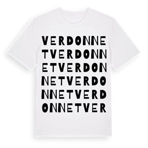 Verdonnet ordlek t-shirt – ekologisk bomull t-shirt från Pinshirt
