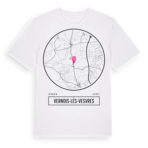 Vernois-lès-Vesvres t-shirt – ekologisk bomull t-shirt från Pinshirt