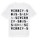 Verrey-sous-Salmaise ordlek t-shirt