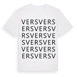 Vers ordlek t-shirt – ekologisk bomull t-shirt från Pinshirt