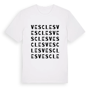 Vescles ordlek t-shirt – ekologisk bomull t-shirt från Pinshirt