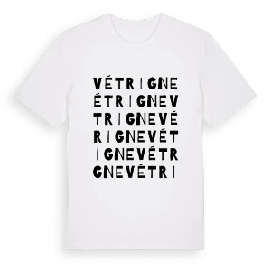 Vétrigne ordlek t-shirt – ekologisk bomull t-shirt från Pinshirt