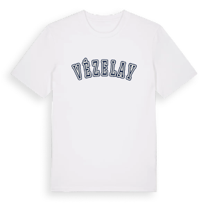 Vézelay college t-shirt – ekologisk bomull t-shirt från Pinshirt