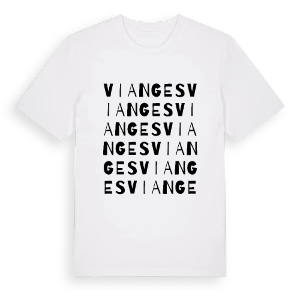 Vianges ordlek t-shirt – ekologisk bomull t-shirt från Pinshirt