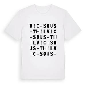 Vic-sous-Thil ordlek t-shirt – ekologisk bomull t-shirt från Pinshirt