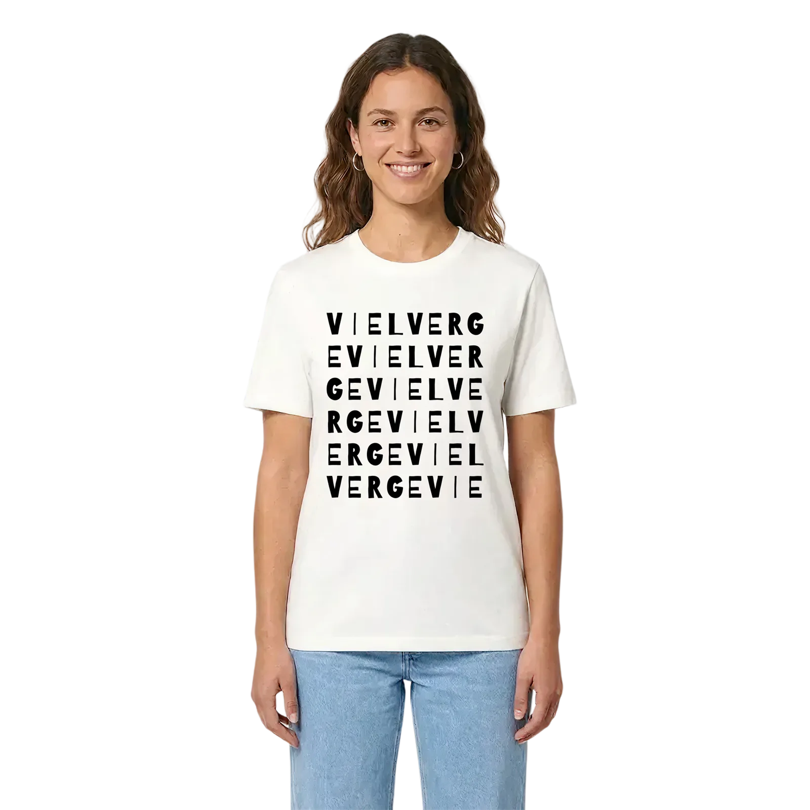 Vielverge ordlek t-shirt – White, i miljö