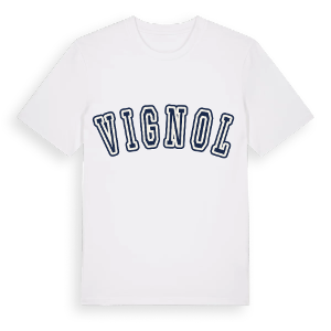 Vignol college t-shirt – ekologisk bomull t-shirt från Pinshirt