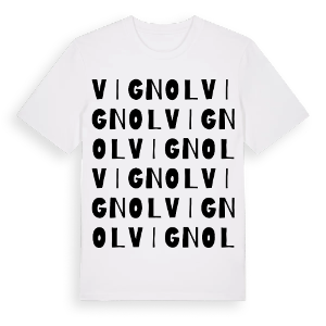 Vignol ordlek t-shirt – ekologisk bomull t-shirt från Pinshirt
