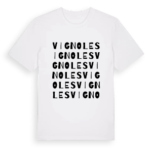 Vignoles ordlek t-shirt – ekologisk bomull t-shirt från Pinshirt