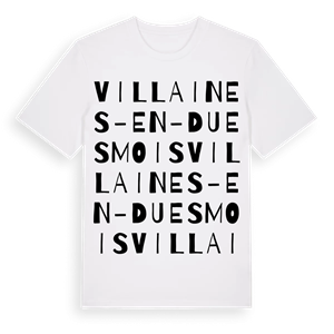 Villaines-en-Duesmois ordlek t-shirt – ekologisk bomull t-shirt från Pinshirt