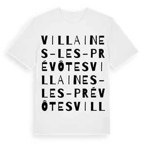 Villaines-les-Prévôtes ordlek t-shirt – ekologisk bomull t-shirt från Pinshirt