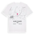 Villars-et-Villenotte karta t-shirt