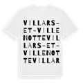 Villars-et-Villenotte ordlek t-shirt