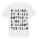 Villars-et-Villenotte ordlek t-shirt