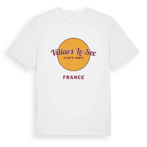 Villars-le-Sec cirkel t-shirt – ekologisk bomull t-shirt från Pinshirt
