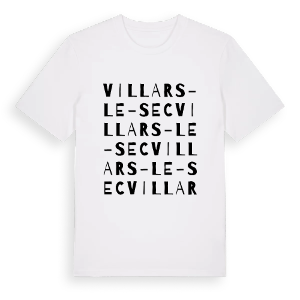 Villars-le-Sec ordlek t-shirt – ekologisk bomull t-shirt från Pinshirt