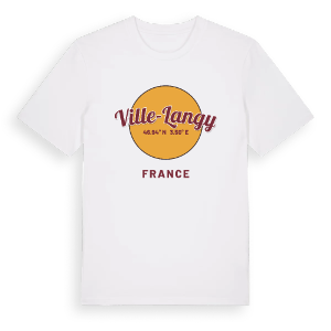 Ville-Langy cirkel t-shirt – ekologisk bomull t-shirt från Pinshirt