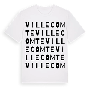 Villecomte ordlek t-shirt – ekologisk bomull t-shirt från Pinshirt