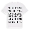 Villeneuve-d'Aval ordlek t-shirt