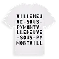 Villeneuve-sous-Pymont ordlek t-shirt