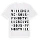 Villeneuve-sous-Pymont ordlek t-shirt