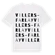 Villers-Farlay ordlek t-shirt