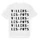 Villers-les-Pots ordlek t-shirt