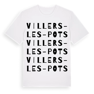 Villers-les-Pots ordlek t-shirt – ekologisk bomull t-shirt från Pinshirt