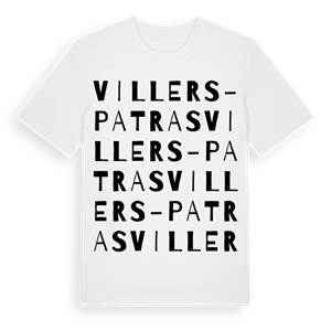 Villers-Patras ordlek t-shirt – ekologisk bomull t-shirt från Pinshirt