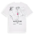 Villette-lès-Dole karta t-shirt