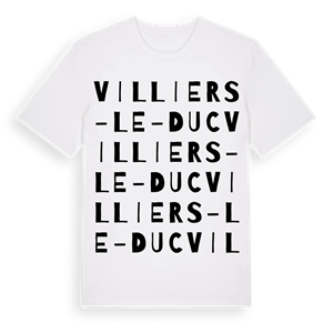 Villiers-le-Duc ordlek t-shirt – ekologisk bomull t-shirt från Pinshirt