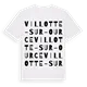 Villotte-sur-Ource ordlek t-shirt