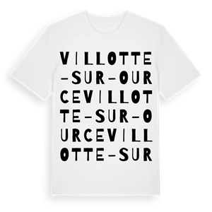 Villotte-sur-Ource ordlek t-shirt – ekologisk bomull t-shirt från Pinshirt