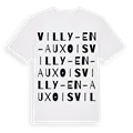 Villy-en-Auxois ordlek t-shirt