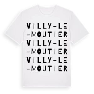 Villy-le-Moutier ordlek t-shirt – ekologisk bomull t-shirt från Pinshirt