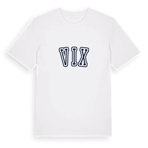 Vix college t-shirt – ekologisk bomull t-shirt från Pinshirt