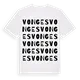 Vonges ordlek t-shirt