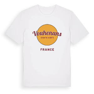 Vouhenans cirkel t-shirt – ekologisk bomull t-shirt från Pinshirt