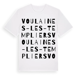 Voulaines-les-Templiers ordlek t-shirt – ekologisk bomull t-shirt från Pinshirt