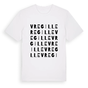 Vregille ordlek t-shirt – ekologisk bomull t-shirt från Pinshirt