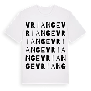Vriange ordlek t-shirt – ekologisk bomull t-shirt från Pinshirt