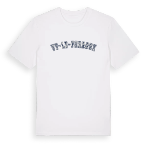 Vy-le-Ferroux college t-shirt – ekologisk bomull t-shirt från Pinshirt