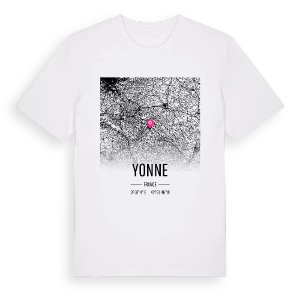 Yonne karta t-shirt – ekologisk bomull t-shirt från Pinshirt