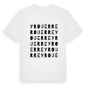 Yrouerre ordlek t-shirt – ekologisk bomull t-shirt från Pinshirt