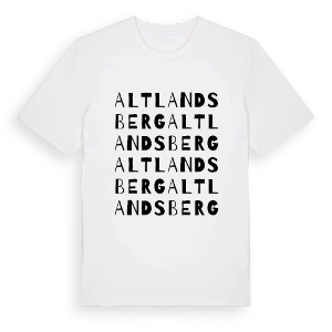 Altlandsberg ordlek t-shirt – ekologisk bomull t-shirt från Pinshirt