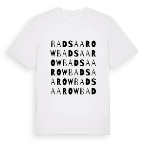 Bad Saarow ordlek t-shirt – ekologisk bomull t-shirt från Pinshirt