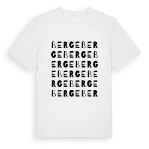 Berge ordlek t-shirt – ekologisk bomull t-shirt från Pinshirt