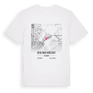 Berliner Vorstadt karta t-shirt – ekologisk bomull t-shirt från Pinshirt