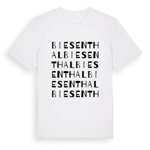 Biesenthal ordlek t-shirt – ekologisk bomull t-shirt från Pinshirt