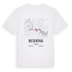 Biesenthal karta t-shirt – ekologisk bomull t-shirt från Pinshirt